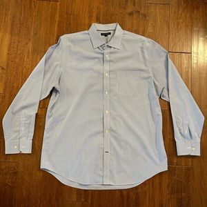 Banana Republic Striped Long Sleeve Button Down Collared Dress Shirt Sz XL